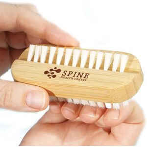 Positive Promotions 100 Bamboo Dual-Sided Nail Brush - One-Color Personalization Available