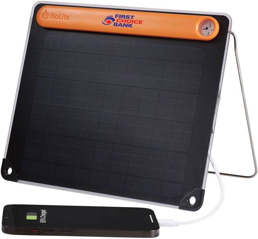 Positive Promotions 5 BioLite Portable Solar Panel Chargers - Personalization Available