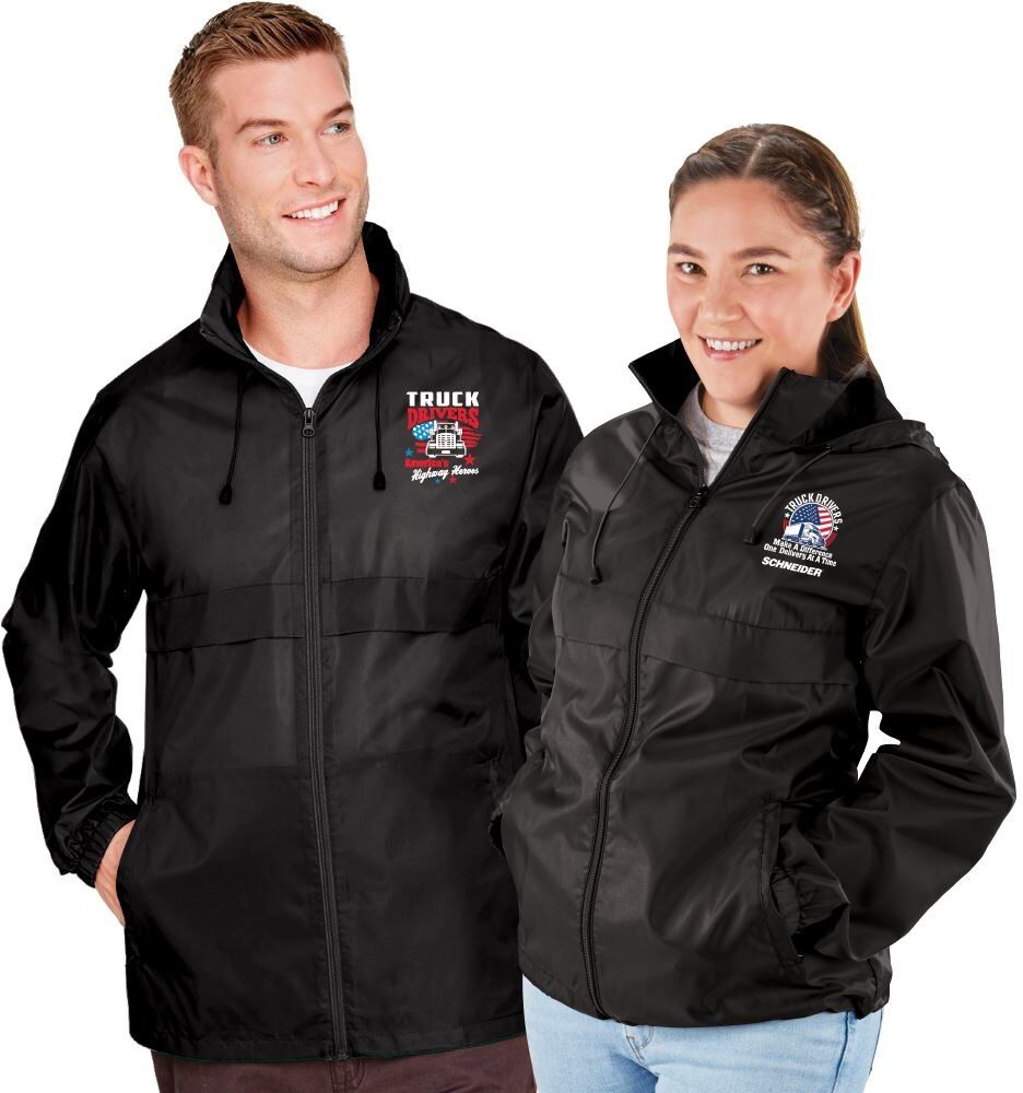 Positive Promotions 6 Truck Driver Appreciation Team 365? Unisex Zone Protect Lightweight Jackets - Embroidered Personalization Available