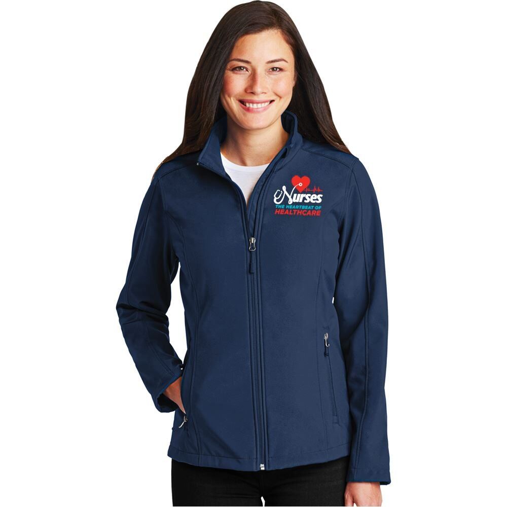 Positive Promotions 6 Healthcare Team Pride Port Authority® Women's Core Soft-Shell Jackets - Embroidered Personalization Available
