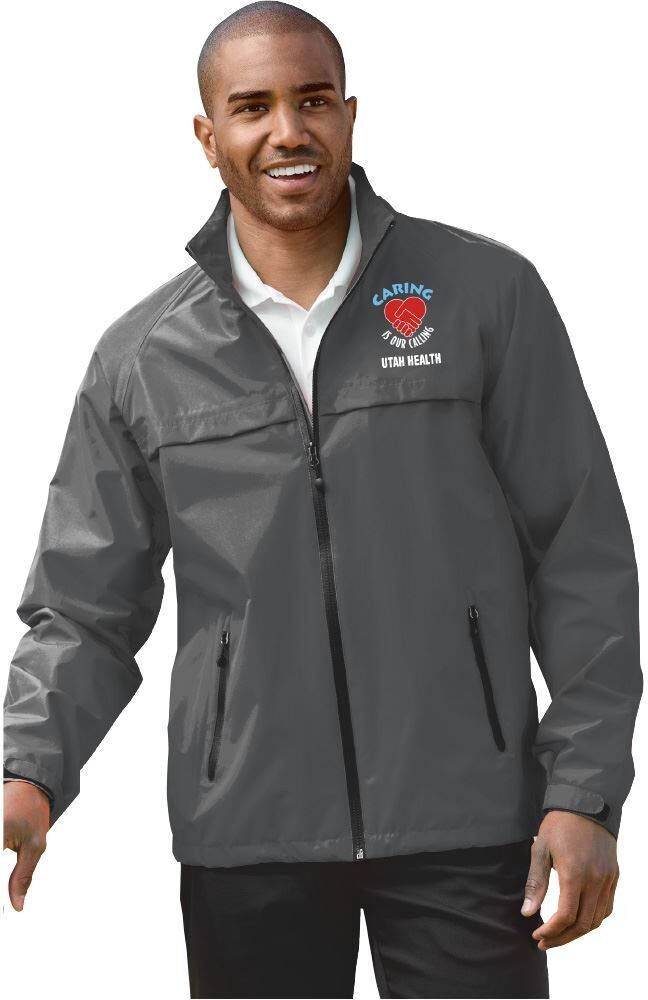 Positive Promotions 3 Healthcare Team Pride Port Authority® Men's 2-In-1 Packable Waterproof Rain Jackets with Zip-Off Hood - Embroidered Personalization Available