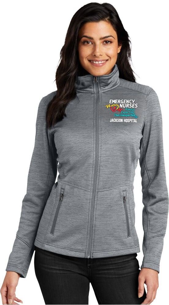 Positive Promotions 3 Healthcare Team Pride Port Authority® Women's Digi-Stripe Heathered Fleece Jackets - Embroidered Personalization Available