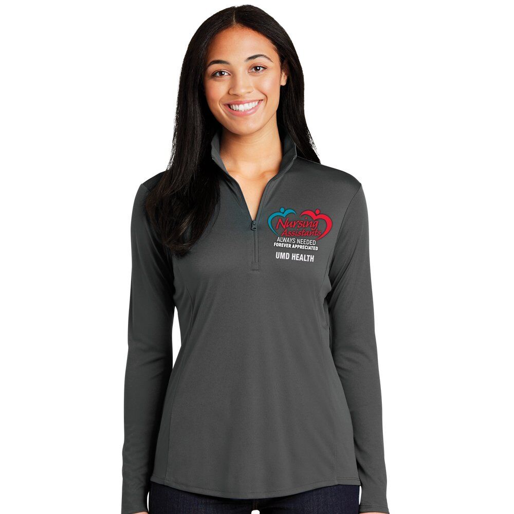 Positive Promotions 6 Healthcare Team Pride Sport-Tek® Women's Competitor Performance Quarter-Zip Pullovers - Embroidered Personalization Available