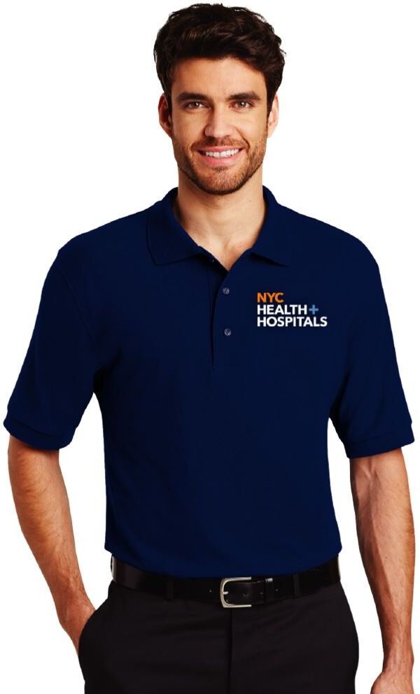 Positive Promotions 6 Healthcare Team Pride Port Authority® Men's Silk Touch Short-Sleeve Polos - Embroidered Personalization Available