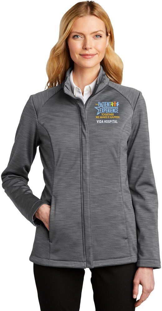 Positive Promotions 3 Healthcare Team Pride Port Authority® Women's Luxtreme® Heathered Soft-Shell Jackets - Embroidered Personalization Available