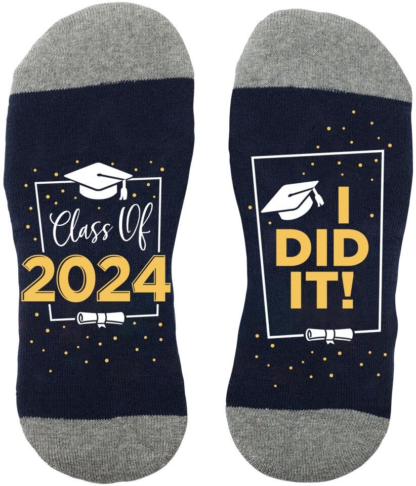 Positive Promotions 25 Class of 2024: I Did It! "Toe"-tally Awesome Ankle Socks