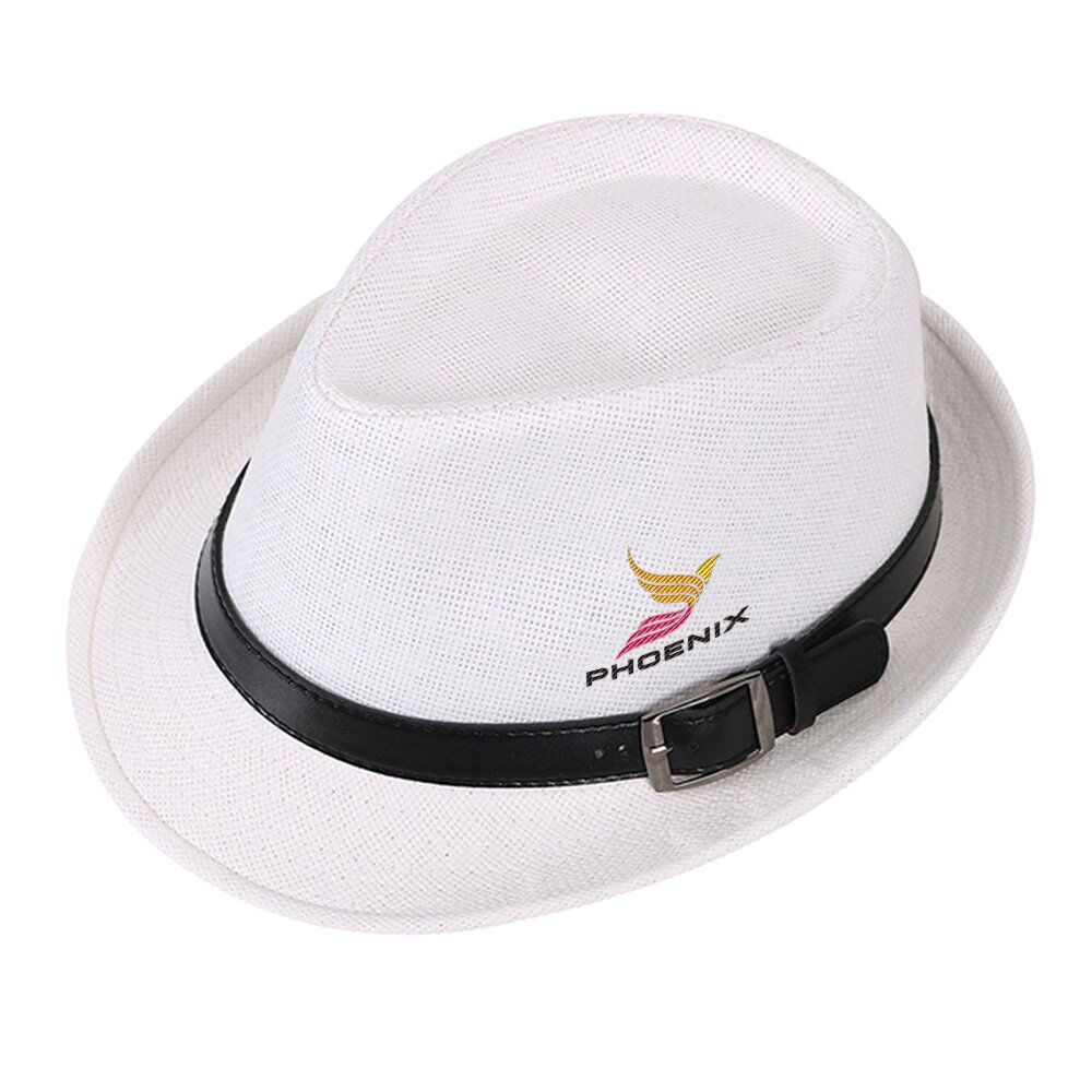 Positive Promotions 72 Fedora Hats With Leather Band - Embroidered Personalization Available