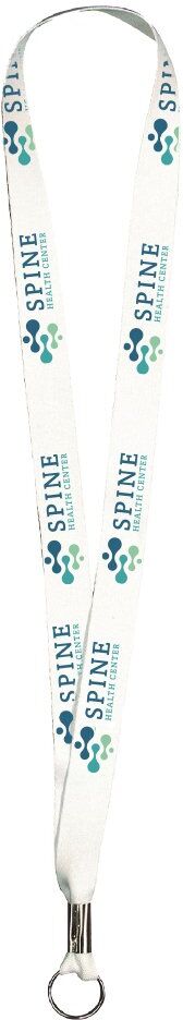 Positive Promotions 250 3/4" White Dye Sublimated Full Color Lanyards Non-Breakaway - Personalization Available