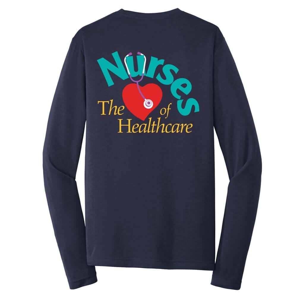 Positive Promotions 18 Nurses: The Heart Of Healthcare Sleeves T-Shirt - Personalization Available