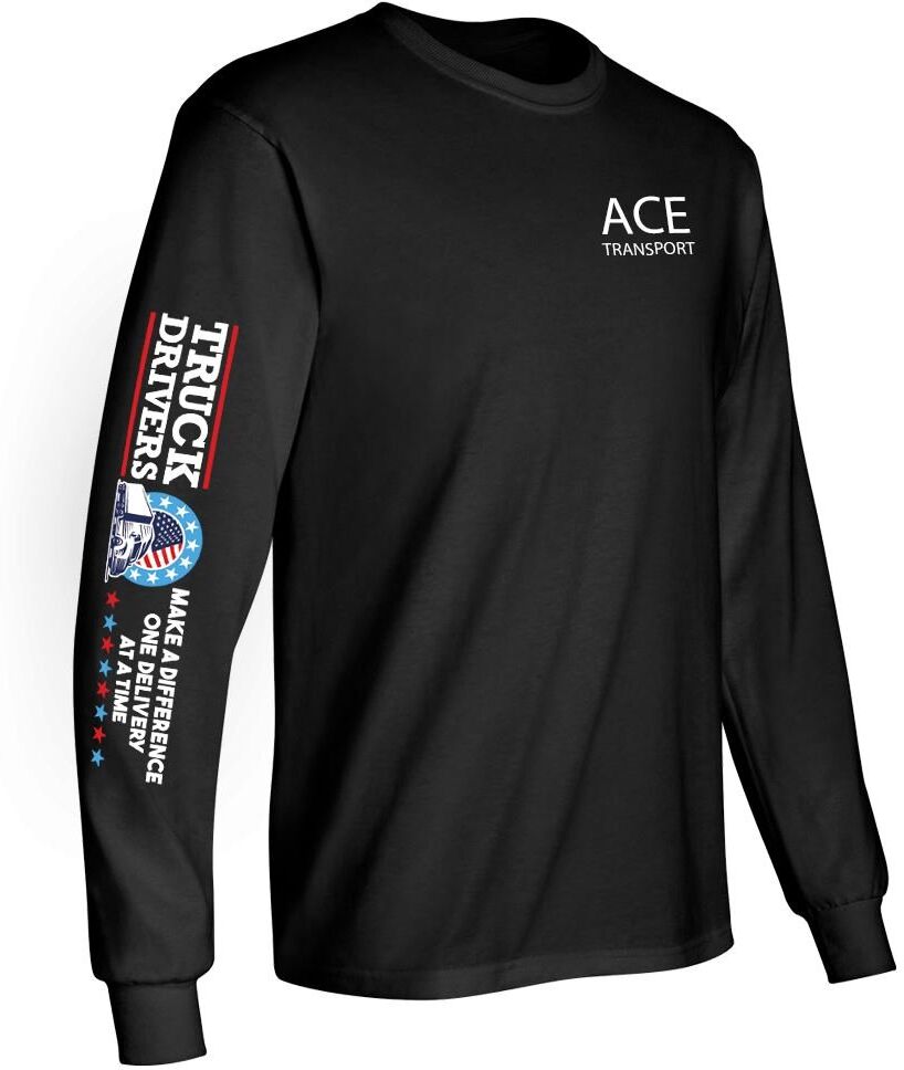 Positive Promotions 18 Truck Drivers Make A Difference One Delivery At A Time Long Sleeve Recognition Shirts - Personalization Available