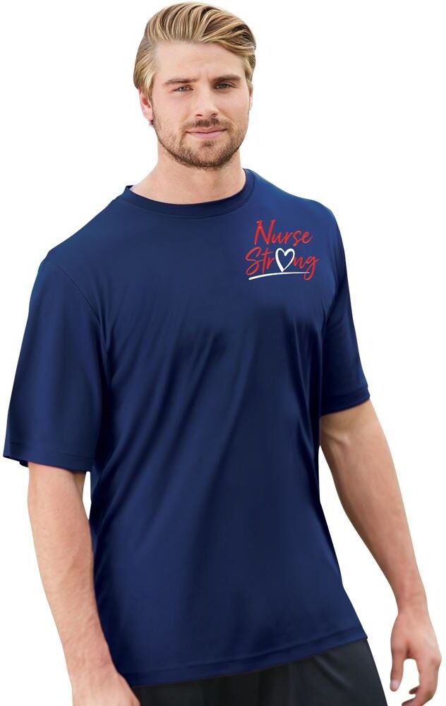 Positive Promotions 18 Healthcare Team Pride Team 365? Men's Zone Performance Wicking Sleeves T-Shirt - Silkscreened Personalization Available