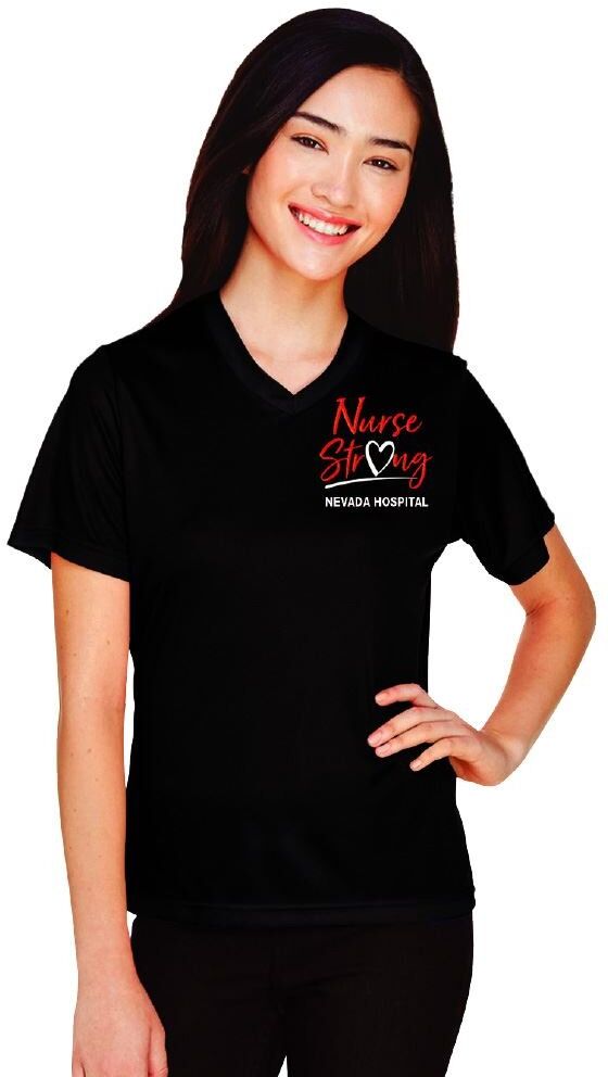 Positive Promotions 18 Healthcare Team Pride Team 365? Women's Zone Performance Wicking Sleeves T-Shirt - Silkscreened Personalization Available