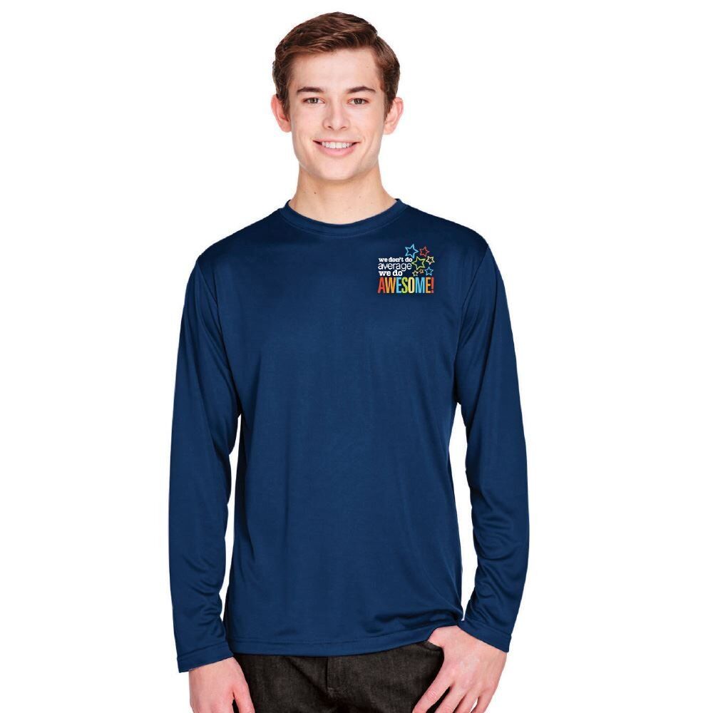 Positive Promotions 18 Healthcare Team Pride Team 365? Men's Zone Performance Wicking Long-Sleeve Tees - Silkscreened Personalization Available
