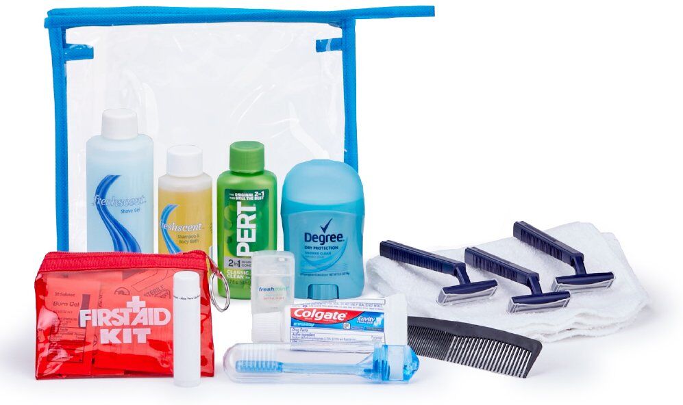 Positive Promotions 25 Male 15-Piece Personal Care Kits