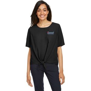 Positive Promotions 3 Fashion + Function Collection Women's Tie Front Blouse - Embroidered Personalization Available