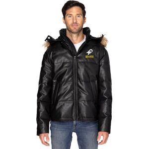 Positive Promotions 2 Threadfast Apparel® Unisex Vegan-Leather Puffer Jackets - Embroidered Personalization Available