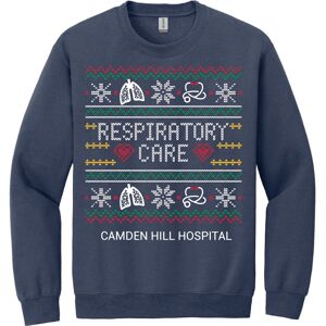 Positive Promotions 18 Respiratory Care Ugly Christmas Sweater GIldan® Unisex Heavy Blend® Crewneck Shirts - Silkscreened Personalization Available
