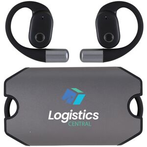 Positive Promotions Open Over-Ear Wireless Bluetooth® Earbuds in Case - Full-Color Personalization Available