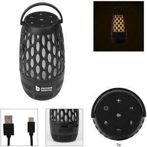Positive Promotions 15 Wireless Water-Resistant Flame Lantern, Speaker, & Sound Machine - One-Color Personalization Available