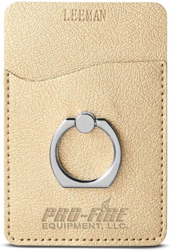 Positive Promotions 50 Leeman Shimmer Card Holders With Metal Ring Phone Stand - Personalization Available