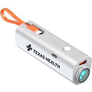Positive Promotions 25 Compact Flashlight Power Bank 5,000 mAh - One-Color Personalization Available