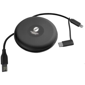 Positive Promotions 50 Fast Charge 3-in-1 Travel Cables 44" in Cases - Laser-Engraved Personalization Available