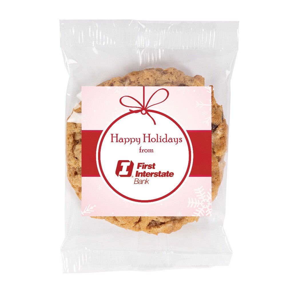 Positive Promotions 200 Oatmeal Raisin Cookie Individually Wrapped - Full-Color Personalization Available