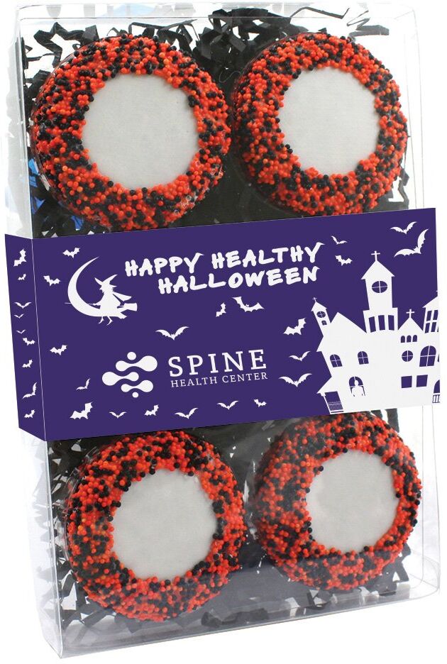 Positive Promotions 25 Halloween Chocolate-Covered Oreos® Gift Boxes - One-Color Personalization Available