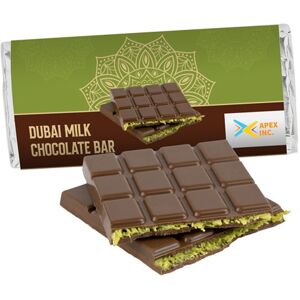Positive Promotions 50 Dubai Chocolate Bar 3.5 oz. - Full-Color Personalization Available