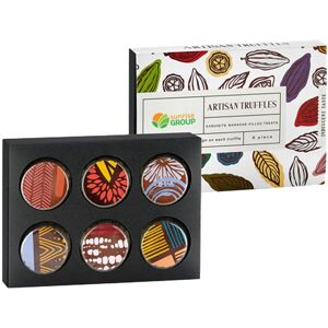 Positive Promotions 25 6-Piece Artisan Chocolate Truffles Gift Sets - Full-Color Personalization Available