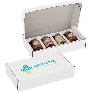 Positive Promotions 9 Hot Cocoa in Glass Mason Jars Gift Sets - Full-Color Personalization Available