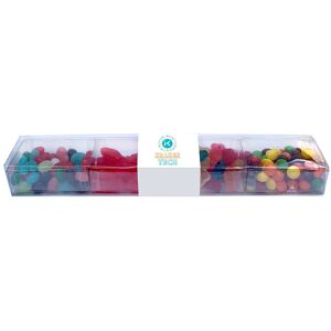 Positive Promotions 25 Clear Sweet Treats Tackle Box Medley - Fruity & Gummy - Personalization Available