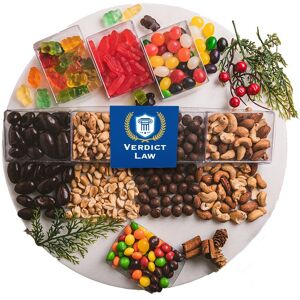 Positive Promotions 25 Clear Sweet Treats Tackle Box Medley - Chocolate & Nuts - Personalization Available