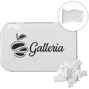 Positive Promotions 96 Patriotic American Flag Shaped Mints in Metal Tin - Personalization Available