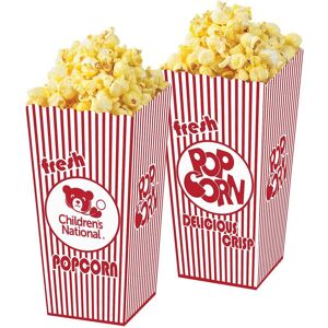 Positive Promotions 500 Empty Open Top Popcorn Boxes - Personalization Available