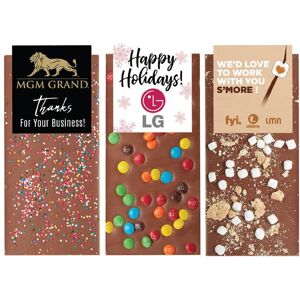 Positive Promotions 100 Belgian Chocolate Bar - Personalization Available