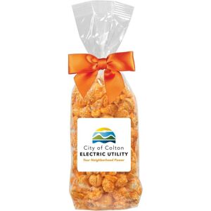 Positive Promotions 75 Gourmet Cheddar Popcorn Gift Bags - Full-Color Label - Personalization Available