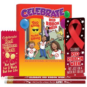 Positive Promotions Celebrate Red Ribbon Week Classroom Kit - Pack of 25