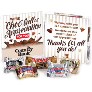 Positive Promotions 125 We're "Choc" Full Of Appreciation For You Treat Packs - Personalization Available