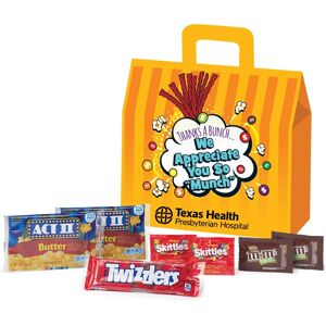 Positive Promotions 50 Thanks A Bunch... We Appreciate You So "Munch" Treat Packs - One-Color Personalization Available