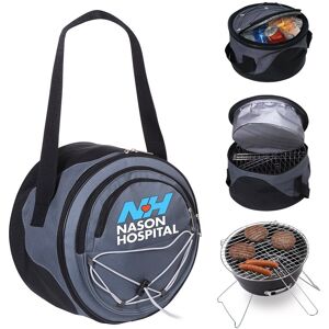 Positive Promotions 10 Grill & Chill 2-in-1 Portable BBQ Grill and Coolers - Personalization Available