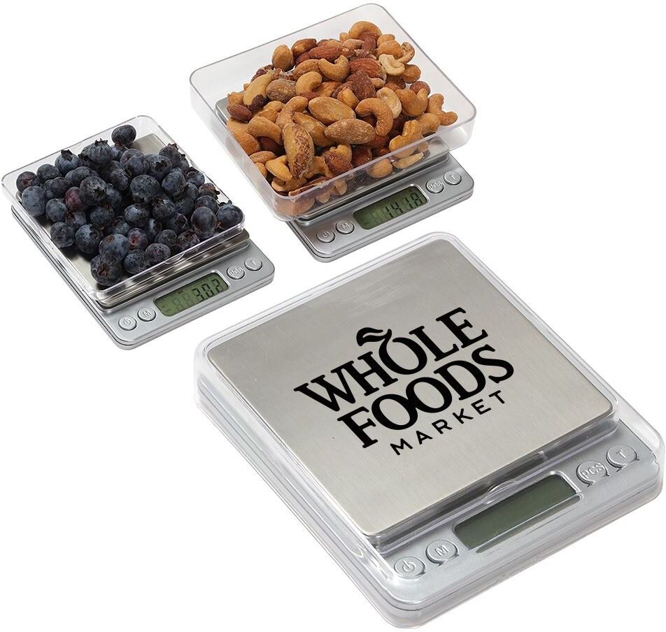 Positive Promotions 15 Digital Food Scale With Tray - Personalization Available