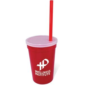 Positive Promotions 250 Cup/Straw/Lid Sets - 17 Oz. - Personalization Available