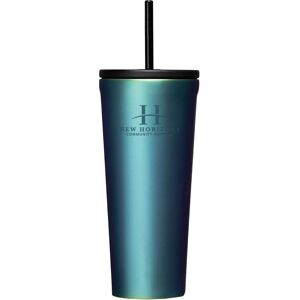 Positive Promotions 12 Corkcicle® Cold Cup Tumblers with Straw 24-Oz. - Laser-Engraved Personalization Available