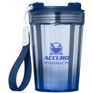 Positive Promotions 25 Ombre Recycled Plastic Tumblers With Wrist Strap 12 oz. - One-Color Personalization Available