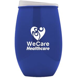 Positive Promotions 72 USA-Made Plastic Stemless Wine Glass Mug 16 oz. - One-Color Personalization Available