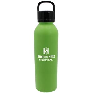 Positive Promotions 125 USA-Made Plastic Water Bottle 24 oz. With Lid - One-Color Personalization Available