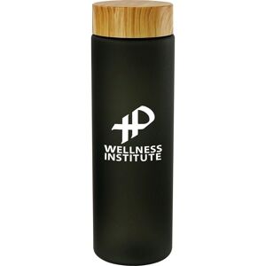Positive Promotions 50 Bamboo Frosted Bottle 24 oz. - Personalization Available