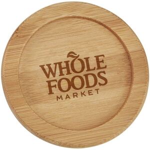 Positive Promotions 150 Bamboo Coaster - Laser-Engraved Personalization Available