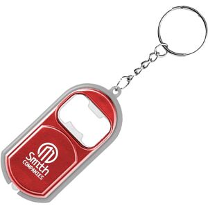 Positive Promotions 250 Bottle Opener Key Chain With LED Lights - Personalization Available